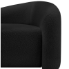 Black sofa corner detail, front